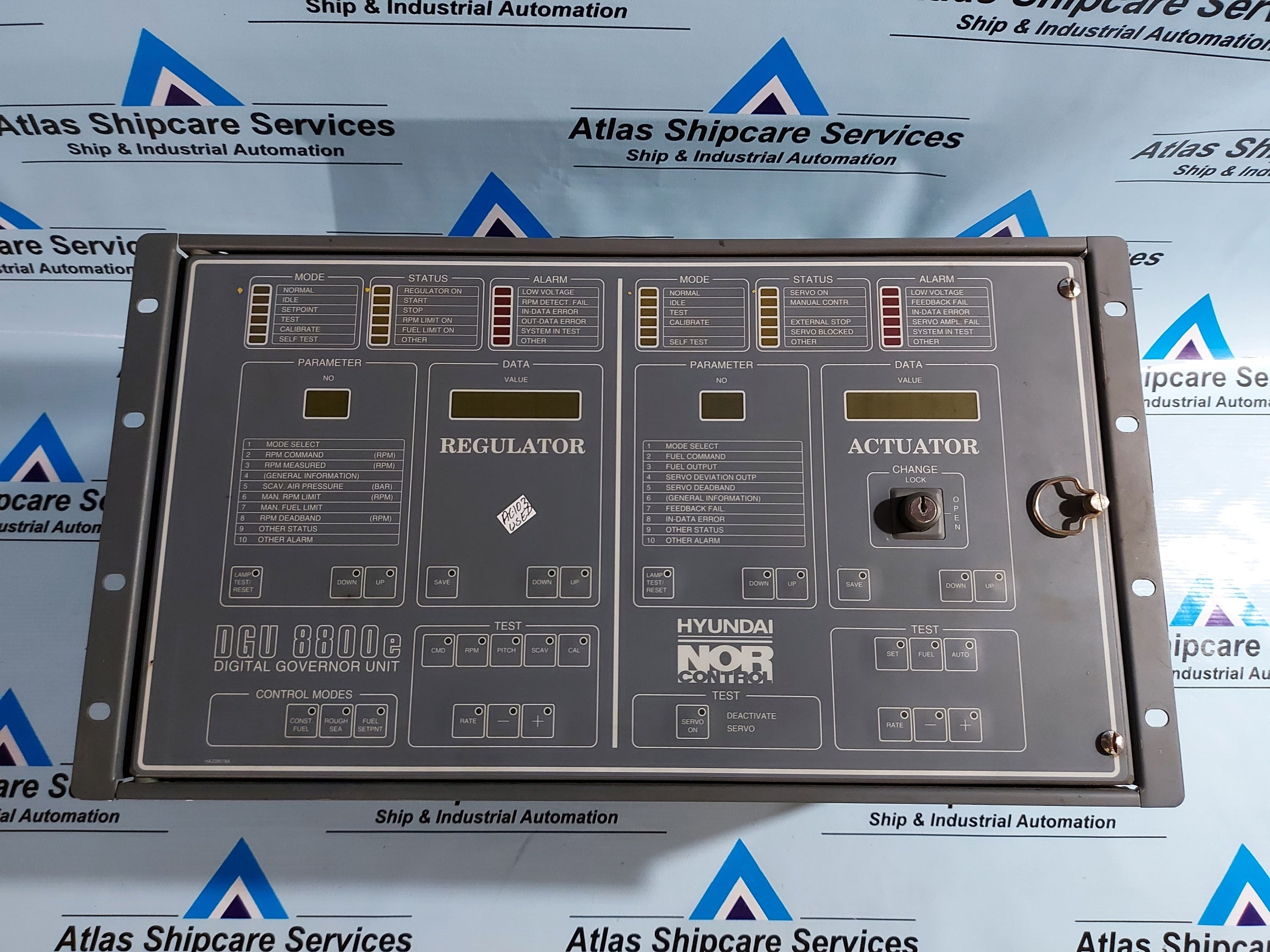 NORCONTROL DGU 8800e DIGITAL GOVERNOR UNIT PART.NO 8200177